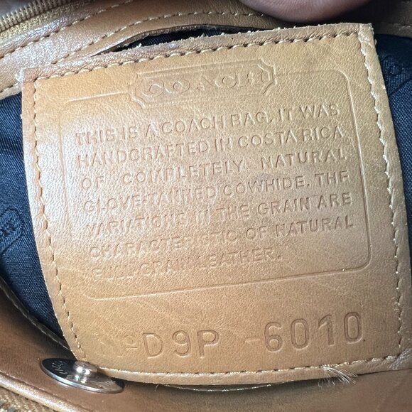 Coach Legacy Vintage Camel Tan Medium Bucket Duffle Hobo Shoulder Bag Purse 6010 - Picture 10 of 10